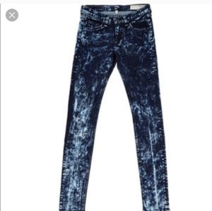 Rag & Bone Acid Wash Skinny Jean Size 27